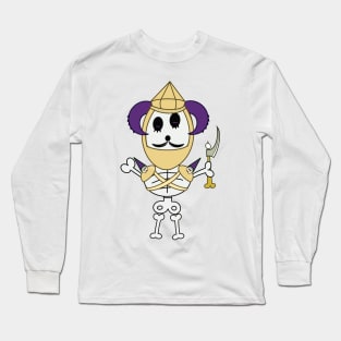 Cute skeletons doodle style Long Sleeve T-Shirt